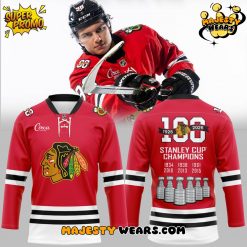 Chicago Blackhawks 100 Years Anniversary Special Hockey Jersey