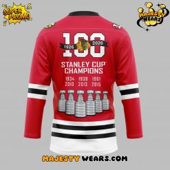 Chicago Blackhawks 100 Years Anniversary Special Hockey Jersey
