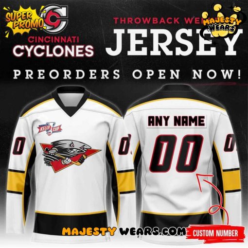 Cincinnati Cyclones Throwback Weekend Custom Hockey Jersey