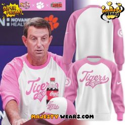 Clemson Tigers Coach Swinney Breast Cancer Awareness Sweashirt