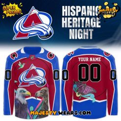 Colorado Avalanche 2025 Heritage Hispanic Custom Hockey Jersey