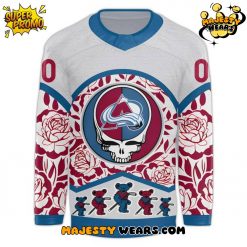 Colorado Avalanche x Grateful Dead Night Custom Hockey Jersey