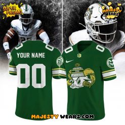 Colorado State Rams “SNOW DAYS” Custom Football Jersey – Green
