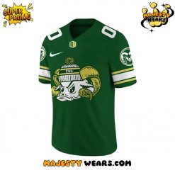 Colorado State Rams “SNOW DAYS” Custom Football Jersey – Green