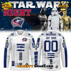 Columbus Blue Jackets 2025 Star Wars Night Custom Hockey Jersey