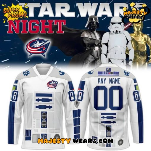 Columbus Blue Jackets 2025 Star Wars Night Custom Hockey Jersey