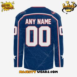 Columbus Blue Jackets 2025 Superman Hero Night Custom Hockey Jersey