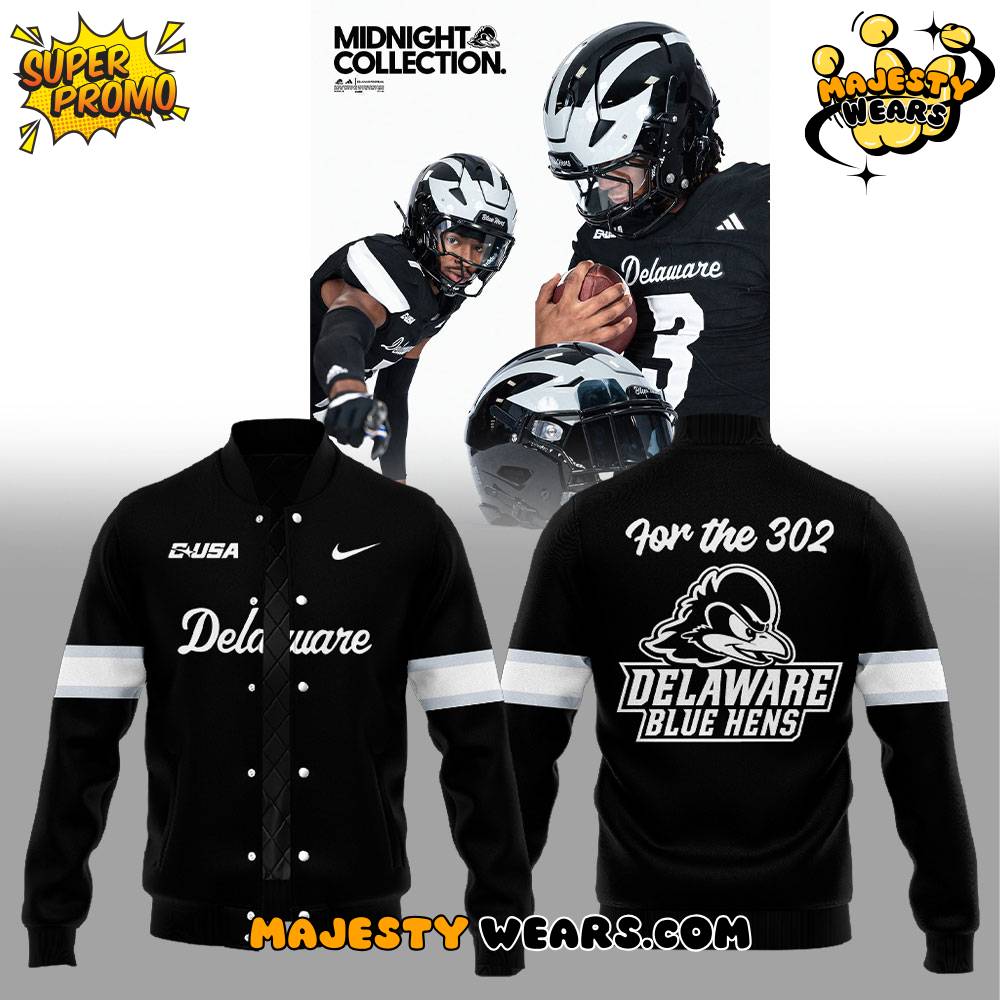 Delaware Fightin’ Blue Hens Midnight Collection Special Baseball Jacket Delaware Fightin’ Blue Hens Midnight Collection Special Baseball Jacket