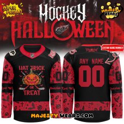 Detroit Red Wings 2025 Halloween Night Custom Hockey Jersey
