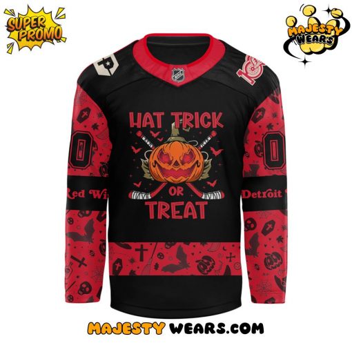 Detroit Red Wings 2025 Halloween Night Custom Hockey Jersey