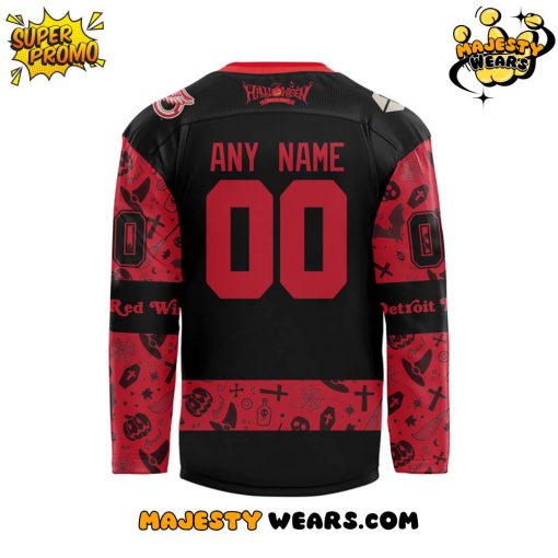 Detroit Red Wings 2025 Halloween Night Custom Hockey Jersey