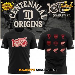 Detroit Red Wings Centennial Original Special Black T-Shirt