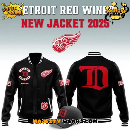 Detroit Red Wings Special New Logo Baseball Jacket