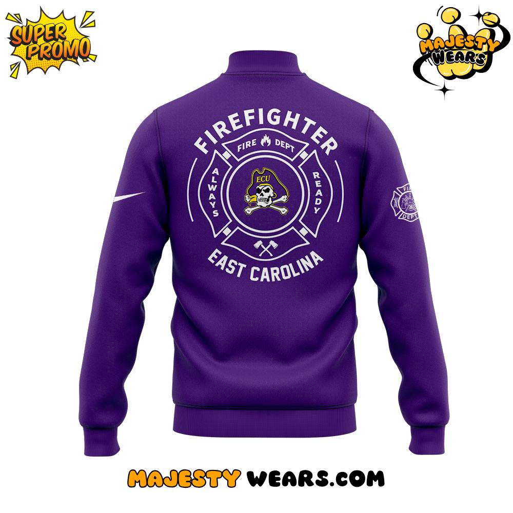 East Carolina Pirates x Firefighter Application Day Special Baseball Jacket East Carolina Pirates x Firefighter Application Day Special Baseball Jacket