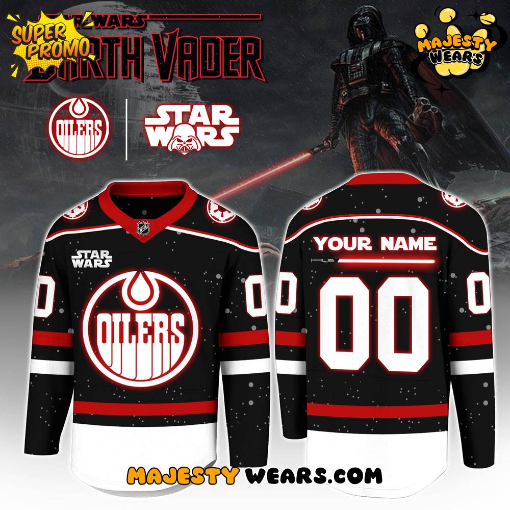 Edmonton Oilers x Star Wars Dark Side Galactic Edition Custom Hockey Jersey Edmonton Oilers x Star Wars Dark Side Galactic Edition Custom Hockey Jersey