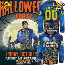 Evansville Thunderbolts “Happy Halloween” Custom Hockey Jersey