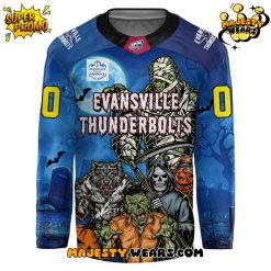 Evansville Thunderbolts “Happy Halloween” Custom Hockey Jersey