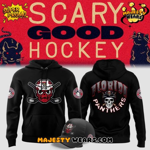 Florida Panthers Spoockey Skull Limited Edition Hoodie