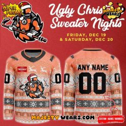 Fort Wayne Komets Ugly Christmas Sweater Night Special Hockey Jersey