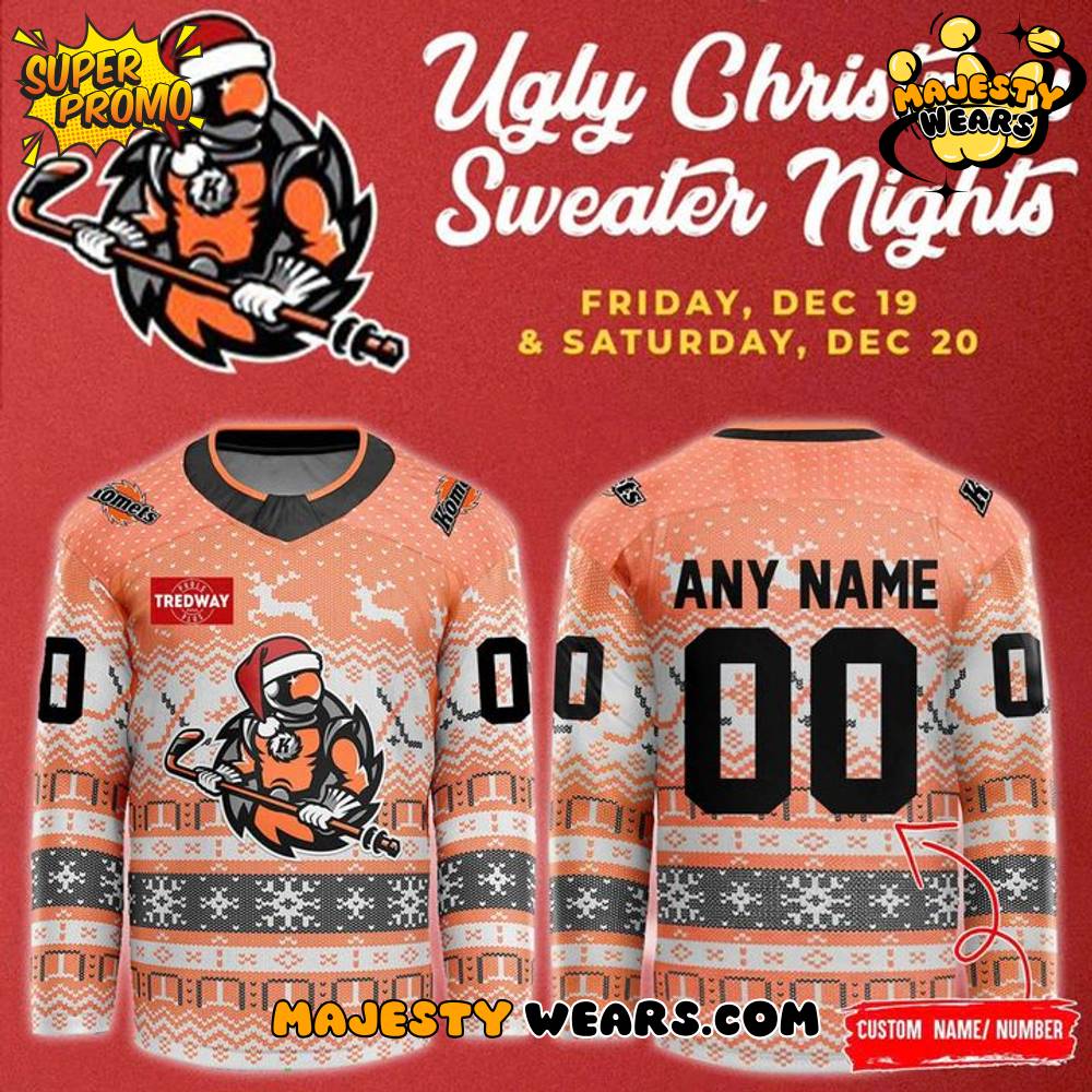Fort Wayne Komets Ugly Christmas Sweater Night Special Hockey Jersey Fort Wayne Komets Ugly Christmas Sweater Night Special Hockey Jersey