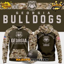 Georgia Bulldogs Salute to Service 2025 Camo Hoodie