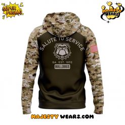 Georgia Bulldogs Salute to Service 2025 Camo Hoodie