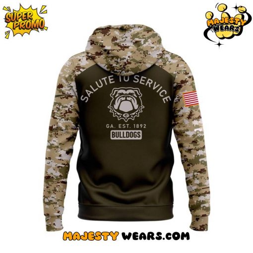 Georgia Bulldogs Salute to Service 2025 Camo Hoodie