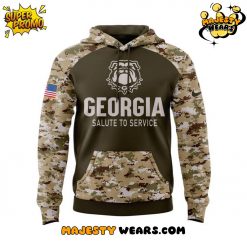 Georgia Bulldogs Salute to Service 2025 Camo Hoodie