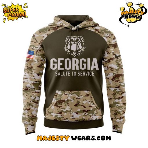 Georgia Bulldogs Salute to Service 2025 Camo Hoodie