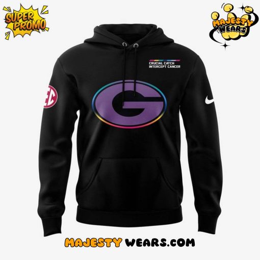 Georgia Bulldogs x Crucial Catch Intercept Cancer 2025 Special Hoodie