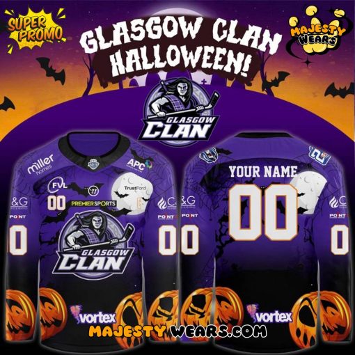 Glasgow Clan 2025/26 Halloween Custom Hockey Jersey