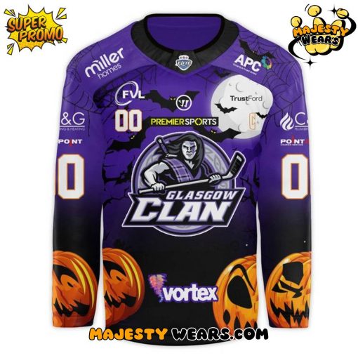 Glasgow Clan 2025/26 Halloween Custom Hockey Jersey
