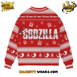 Godzilla Fa La La La Ugly Christmas Sweater