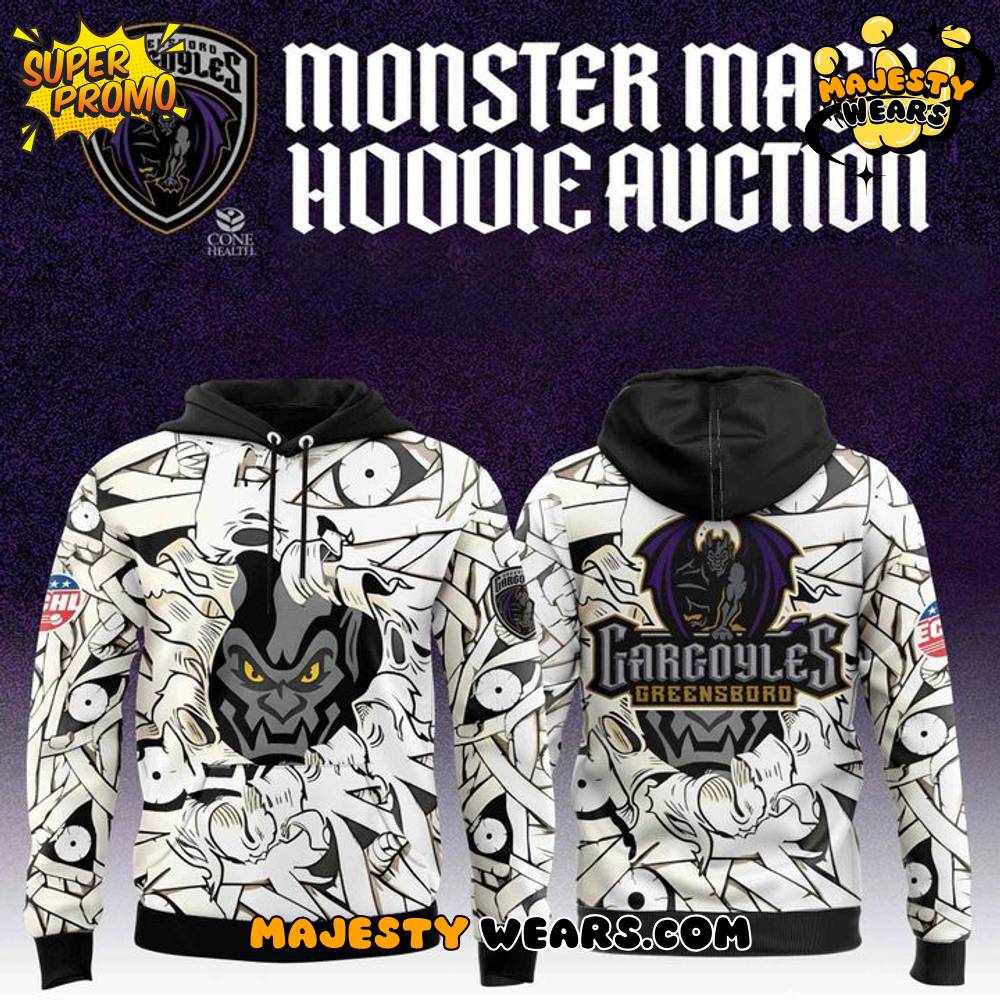 Greensboro Gargoyles BOO-tiful game-worn Monster Mash Special Hoodie Greensboro Gargoyles BOO-tiful game-worn Monster Mash Special Hoodie