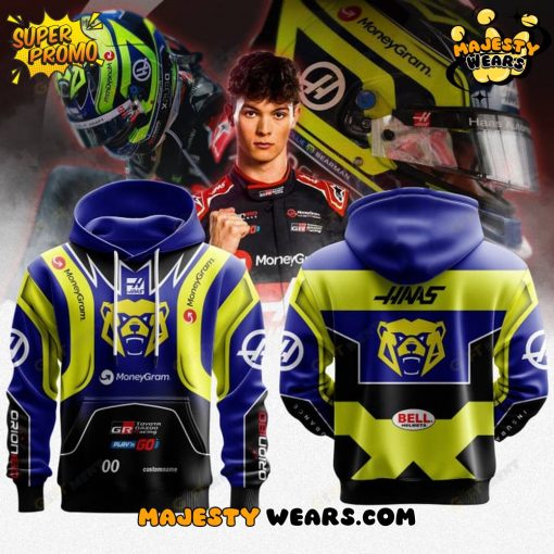 Haas Oliver Bearman Premium F1 Helmet Special Hoodie