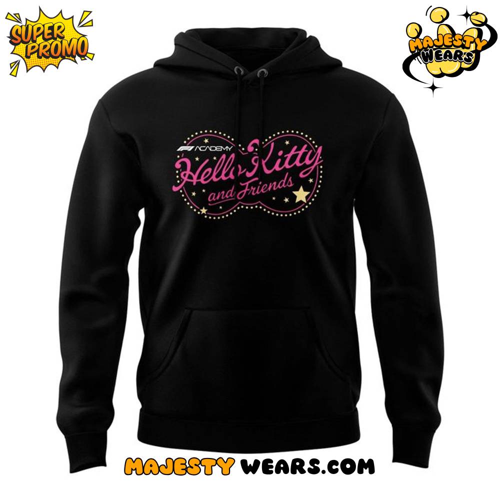 Hello Kitty x Formula 1 Las Vegas Grand Prix 2025 Black Hoodie – Limited Edition Hello Kitty x Formula 1 Las Vegas Grand Prix 2025 Black Hoodie – Limited Edition