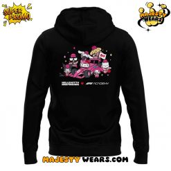 Hello Kitty x Formula 1 Las Vegas Grand Prix 2025 Black Hoodie Limited Edition