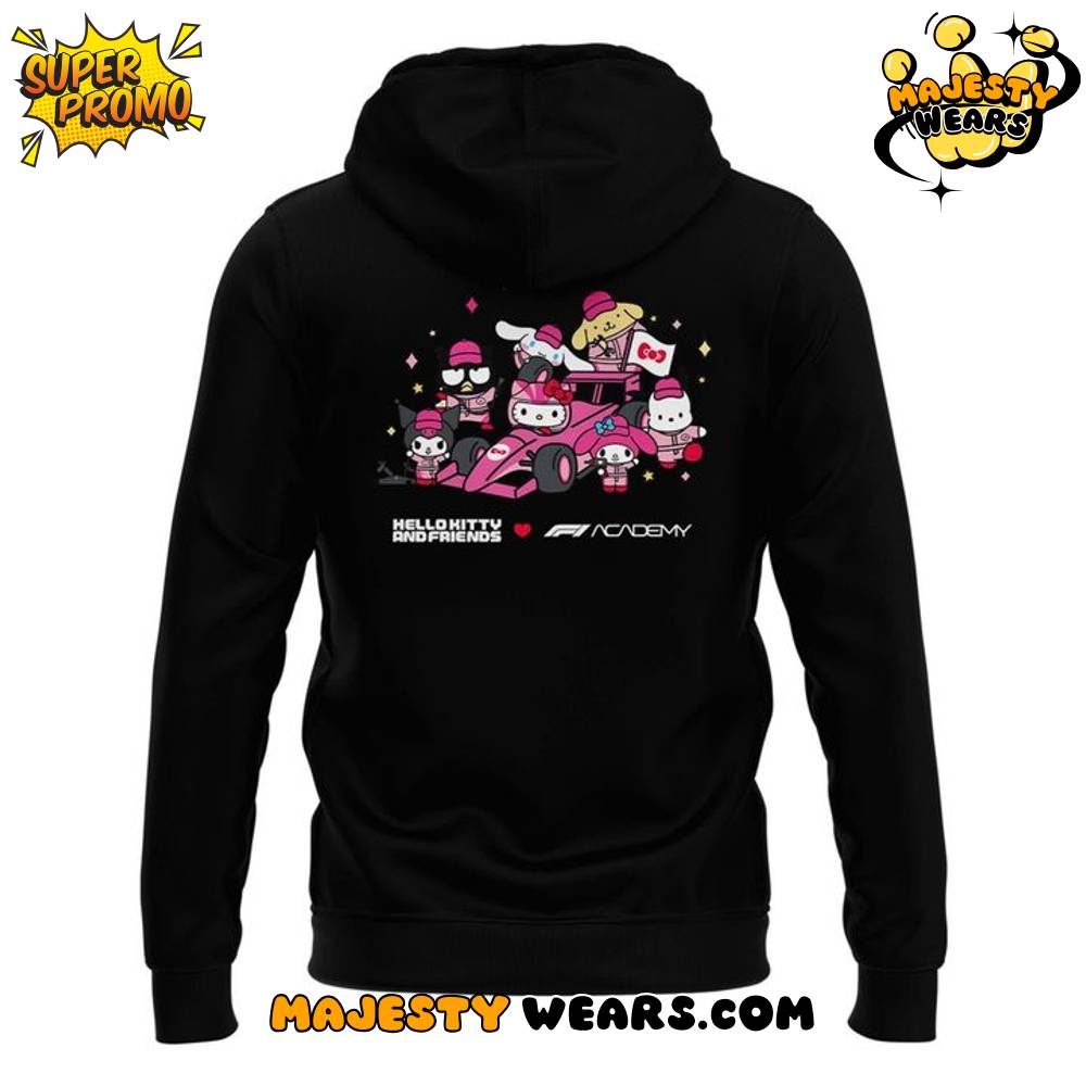 Hello Kitty x Formula 1 Las Vegas Grand Prix 2025 Black Hoodie – Limited Edition Hello Kitty x Formula 1 Las Vegas Grand Prix 2025 Black Hoodie – Limited Edition