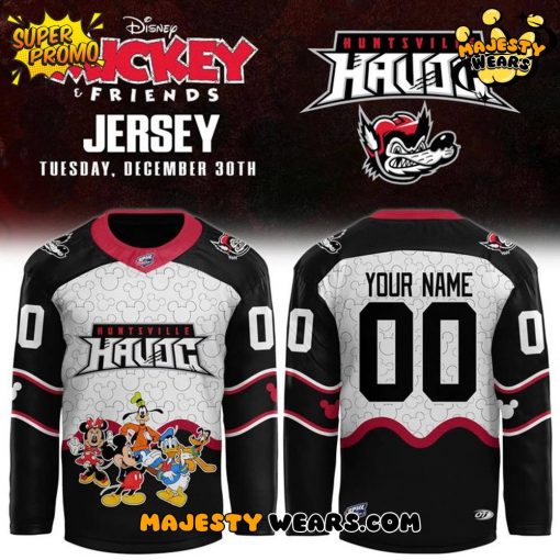 Huntsville Havoc Mickey & Friends Night Custom Hockey Jersey
