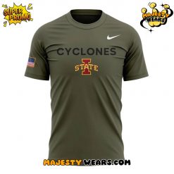Iowa State Wrestling Veterans Day Special Green Shirt