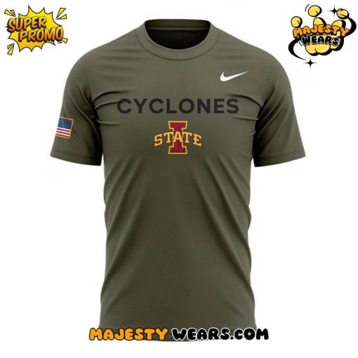 Iowa State Wrestling Veterans Day Special Green Shirt
