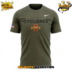 Iowa State Wrestling Veterans Day Special Green Shirt