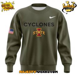 Iowa State Wrestling Veterans Day Special Green Sweatshirt