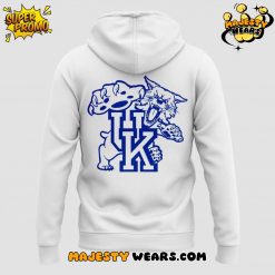 Kentucky Wildcats 2025 Coach Mark Pope White Hoodie