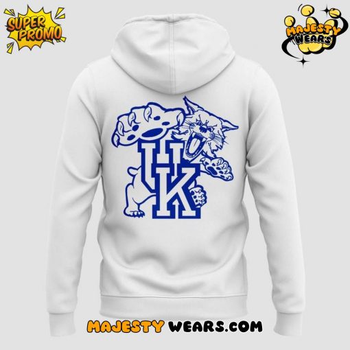 Kentucky Wildcats 2025 Coach Mark Pope White Hoodie