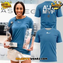 Las Vegas Aces 4x M’VP A’ja Wilson Blue T-Shirt