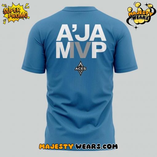 Las Vegas Aces 4x M’VP A’ja Wilson Blue T-Shirt