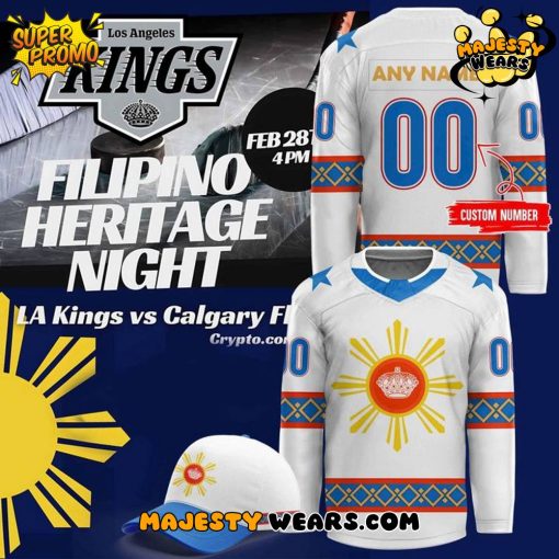 Los Angeles Kings Filipino Heritage Night Custom Hockey Jersey