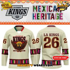 Los Angeles Kings x 2025 Mexican Heritage Custom Hockey Jersey