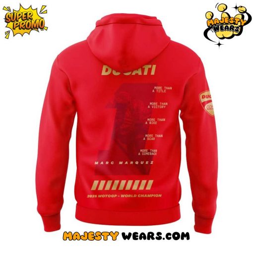 Marc Marquez World Champion 2025 “MORE THAN A NUMBER” Special Red Hoodie